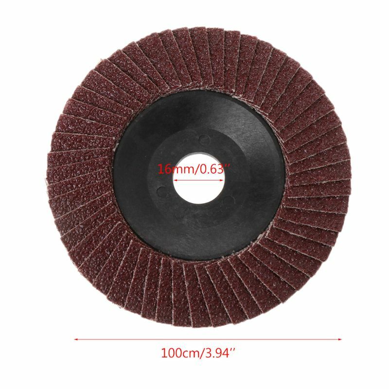 10PCS Abrasive 100mm Polishing Grinding Wheel Quick Change Sanding Flap Disc For Grit Angle Grinder 60 Grit