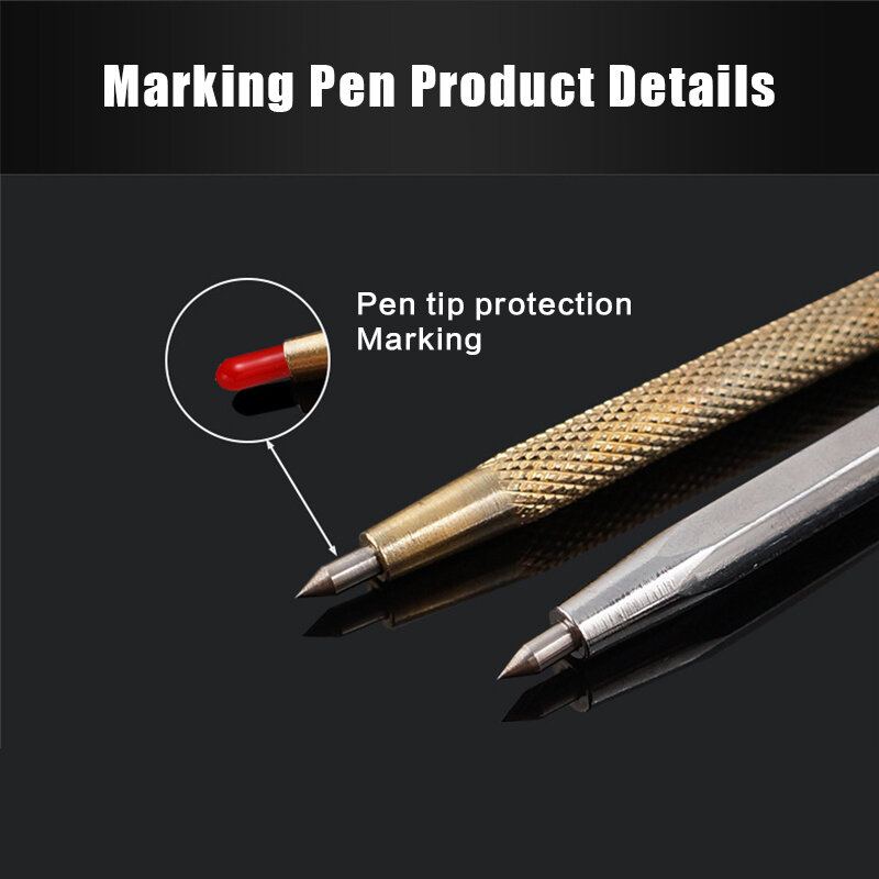 1pcs 3 Type Diamond Metal Marker Engraving Pen Tungsten Carbide Nib Stylus Pen for Glass Ceramic Metal Wood Engraving Hand Tool