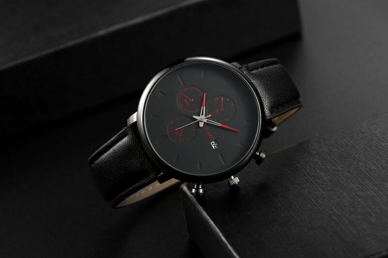 2021 venda quente da marca superior de alta qualidade pulseira couro dos homens relógio quartzo zegarek męski moda calendário youny meninos relógio de pulso montre