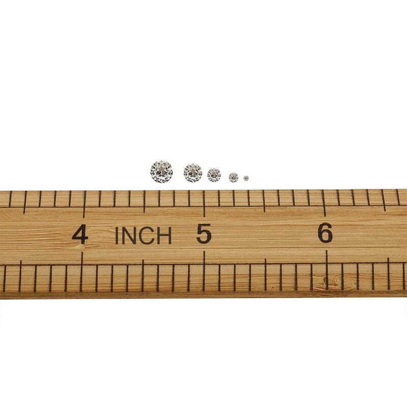 透明なキュービックジルコニアのカボション,50〜ピース/セットグレードa,ネックレス用のファセットダイヤモンド,ジュエリー装飾1mm,2mm,3mm,4mm,5mm