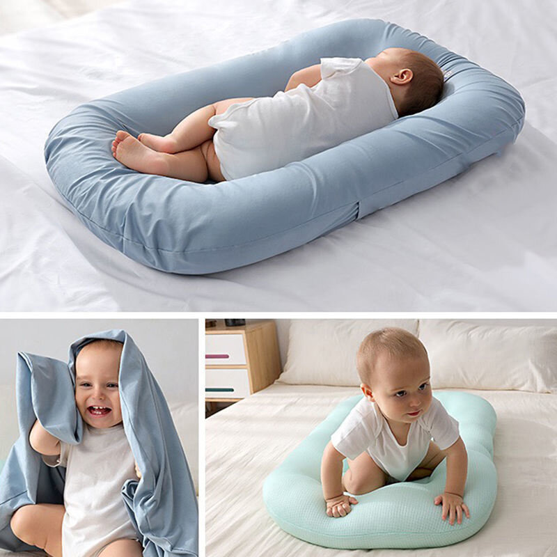 55x95cm algodão orgânico berço do bebê ninho cama berço portátil viagem berço infantil da criança berço de algodão para o bebê recém-nascido cama