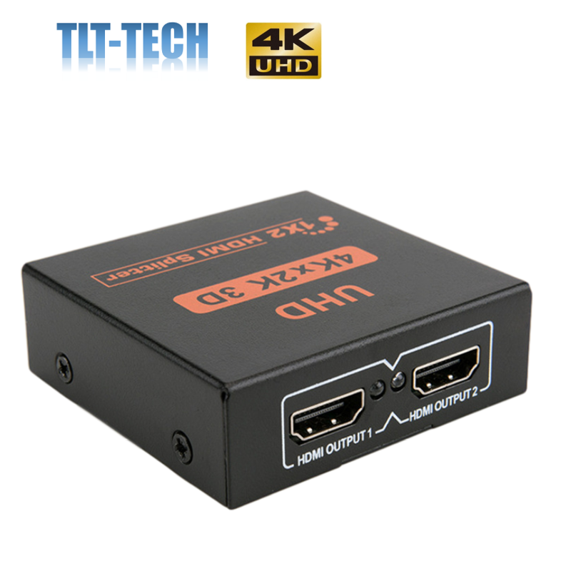 Divisor HDMI 4K, 1 entrada, 2 salidas, pantallas HDMI con compatibilidad 3D para HDTV
