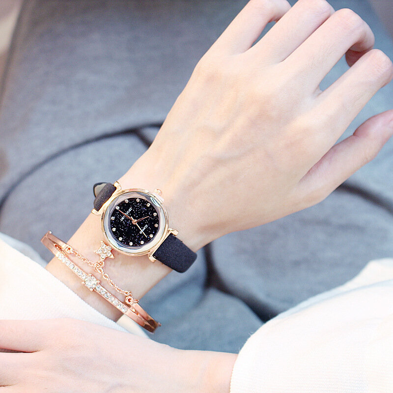 Relógio de pulso de quartzo de couro relógio de pulso reloj mujer relogio feminino
