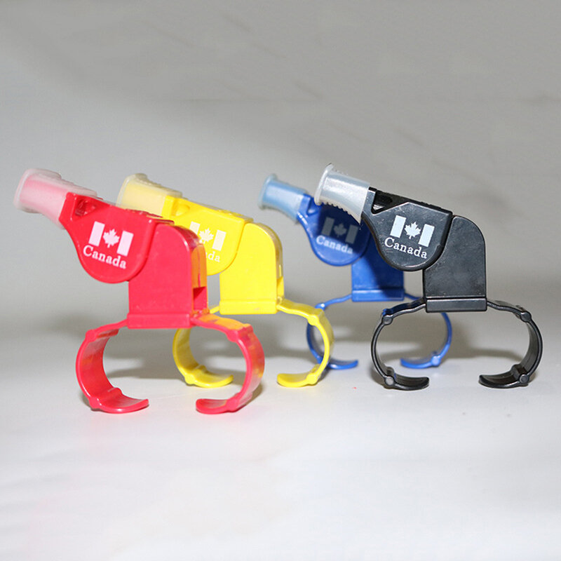 1Pc Plastic Referee Finger Grip Whistle Sports Soccer Football Basketball Baseball Survival Outdoor Mouth Whistle