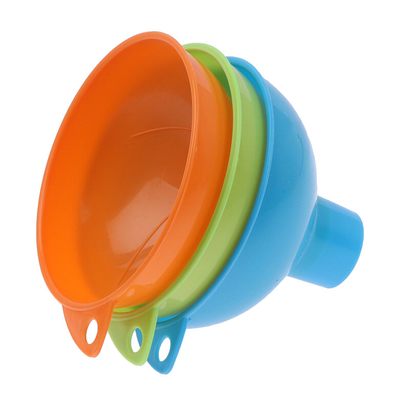 1Pc Plastic Oil Fuel Funnel Hopper Plastic Kitchen Gadgets Home Reusable Durable Wide Mouth Wear-Resistant Funnel