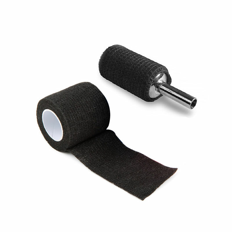 Impermeável auto-adesivo bandagem rolo para tatuagem máquina Grip tubo, preto EZ tampa descartável, 2 em x 5 jardas