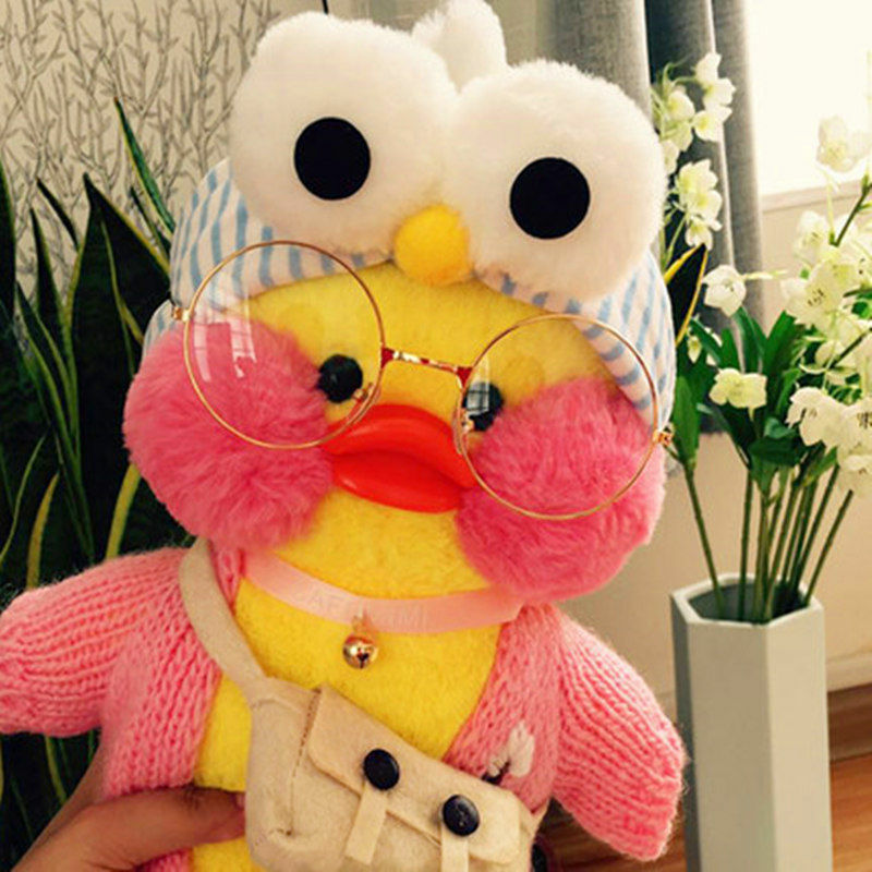 30cm Lalafanfan Ducks Plush Soft Toys Ducks Doll Plush Toy Korean Netred Wearing Brithday Gift For Kid Yellow Duck Doll Ducks