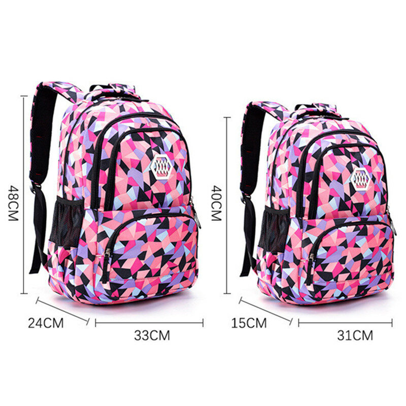 School Bags for Teenagers Girls Schoolbag Large Capacity Boys Printing School Backpack Set Rucksack Bagpack Kids Cute Book Bags