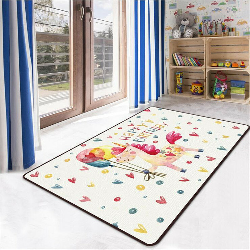 Cartoon Lion Carpet tappeto stampato in 3D tappeto quadrato antiscivolo tappetino tappetino antiscivolo sala da pranzo soggiorno tappeto morbido 01