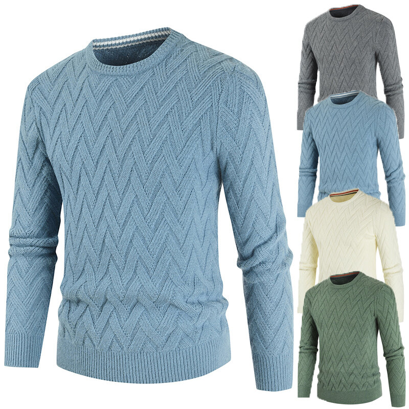 스웨터 남자 2021 가을 겨울 패션 풀오버 남자 니트 스웨터 크기 M-3XL