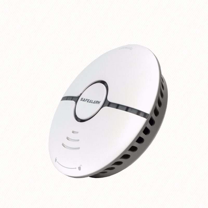 Detektor asap nirkabel, Wifi Tuya Smart Life Alarm Sensor keamanan asap Anti rokok mandiri Google Alexa 1 buah