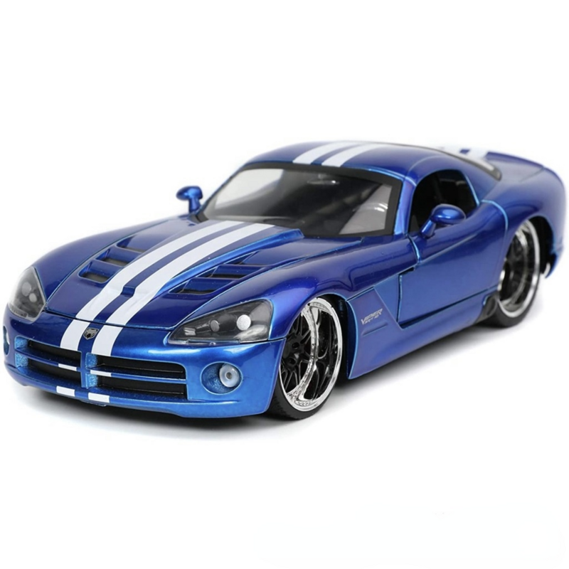 1:24 Dodge Viper SRT10 sports car modificato racing speed and passion alloy car simulation model Jiada