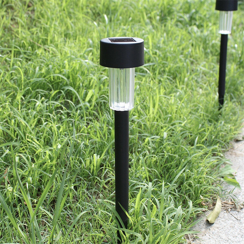 Led solar lâmpada do gramado ao ar livre ip65 à prova dwaterproof água jardim pátio villa gramado tubo luz decorativa noite