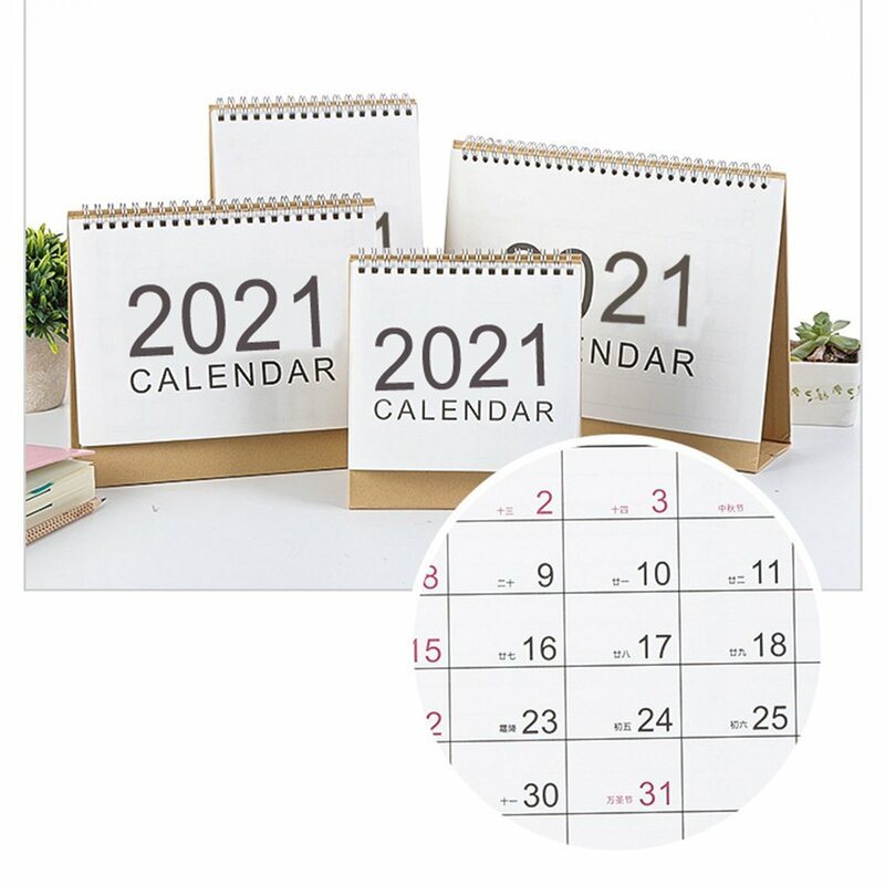 Calendario sencillo para eventos creativos, accesorios de oficina y escritorio, para el hogar, regalo exquisito, 2021