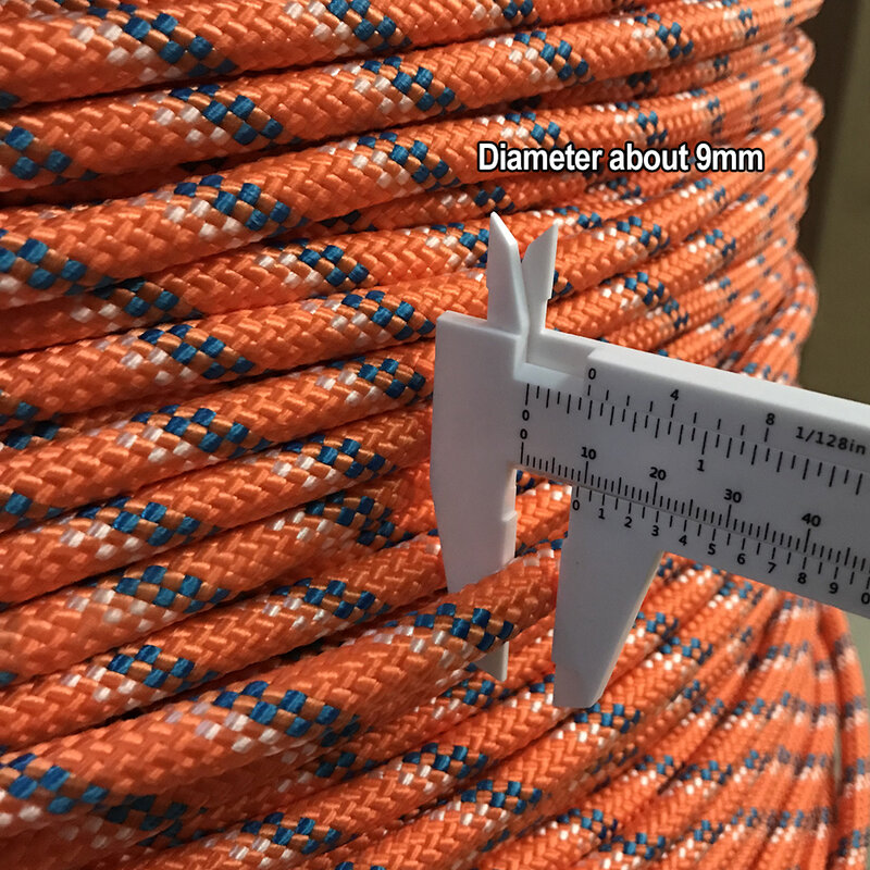 デザート & キツネクライミングロープ10メートル/20メートル/30メートル/50メートルの屋外緊急ロープ耐摩耗性9ミリメートル径の高強度ハイキングアクセサリーツール