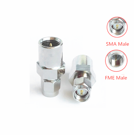 Męski adapter koncentryczny RF SMA męski na FME