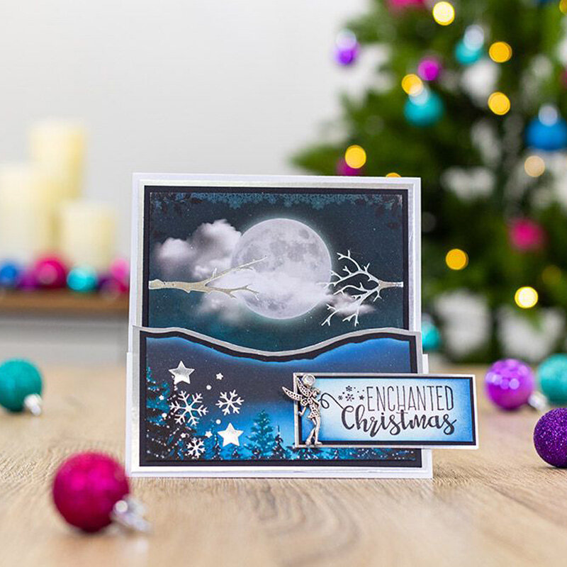 زينة عيد الميلاد الجميلة ، فرع ندفة الثلج على شكل نجمة ، ألواح من الألومنيوم الساخن لسكرابوكينغ ، بطاقات ورقية مصنوعة يدويًا ، جديد 2019