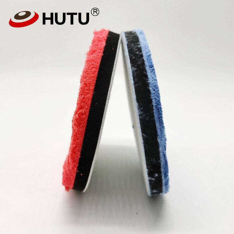 Hutu 3/4/5/6/7 polegadas de microfibra polimento pad para carros corpo polonês micro rodas de polimento de fibra para da/ro carro polidor