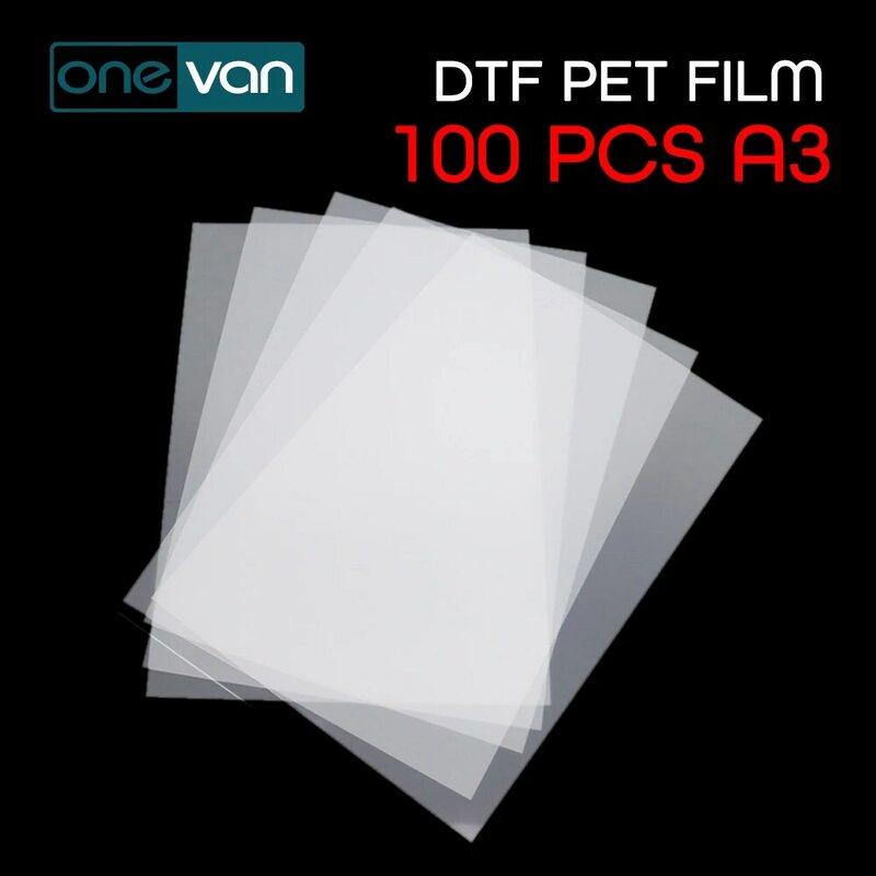Película para impressão direta de tinta, 100 peças, para dtf, l1800, r1390, r2000, p400, rchapa