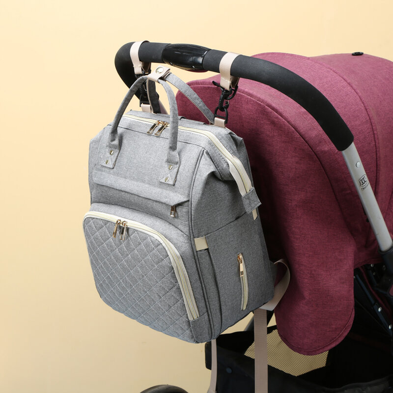 Bolsa de fraldas multifuncional para cuidados com o bebê, mamãe maternidade fralda, grande capacidade bebê saco, mochila de viagem, designer, moda
