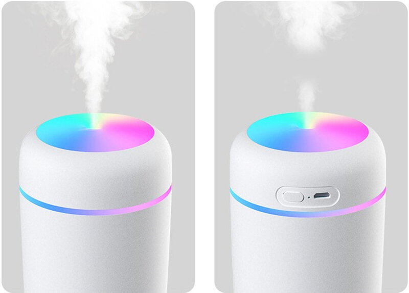 300ml Tragbare Hause Elektrische Luftbefeuchter Aroma Öl Diffusor USB Nebel Sprayer Ultraschall Fogger LED Bunte Humidificador