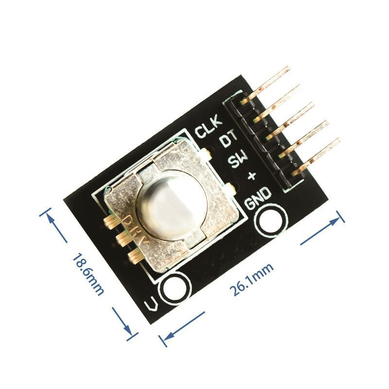 Módulo Codificador rotativo de 360 grados para placa de desarrollo de Interruptor de Sensor de ladrillo Arduino KY-040 con pines