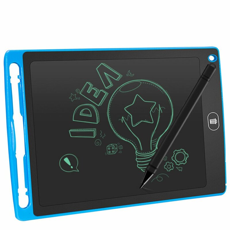 8. placa de desenho para crianças, placa de desenho eletrônica de lcd com destaque manual, iluminação, energia, quadro-negro