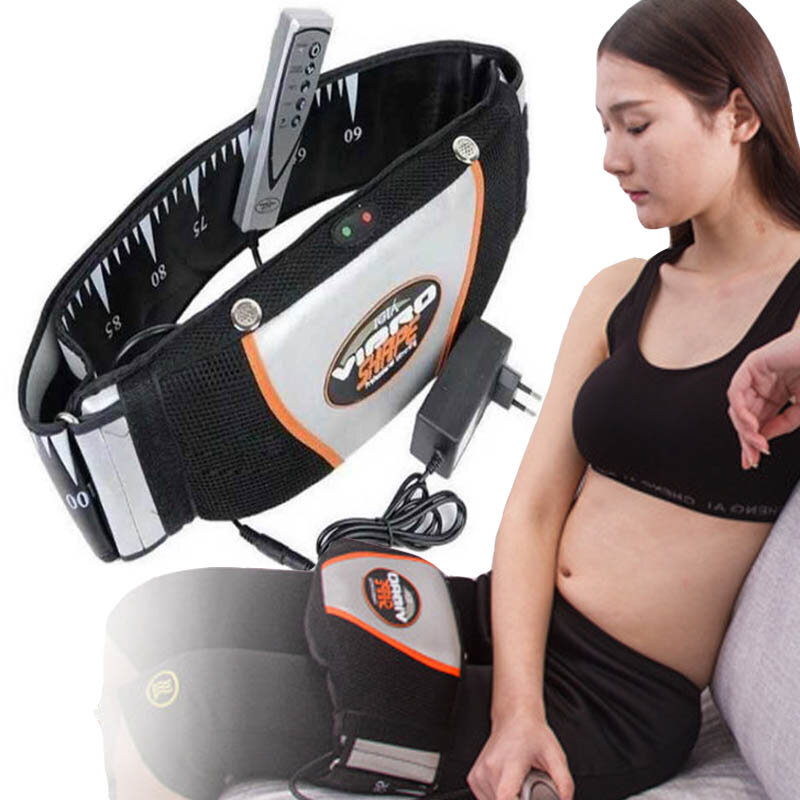 Cinturón eléctrico para adelgazar para hombre y mujer, masajeador de piernas, cintura y pies, cinturón adelgazante, modelado vibratorio con calor para la espalda