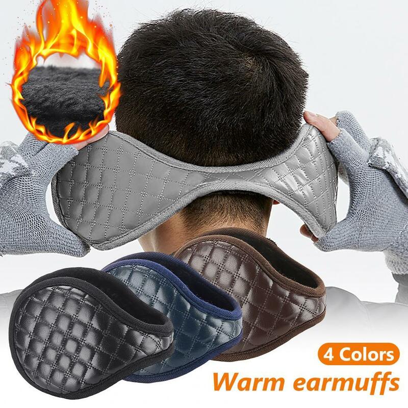 Protector de orejas para hombre y mujer, orejera gruesa y plegable para mantener el calor, de felpa, suave, para ciclismo, para invierno