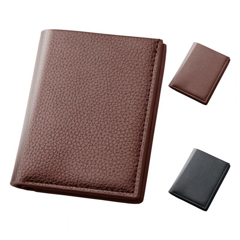 Mode Männer Brieftasche Dünne Solide Farbe Blockieren Luxus Karte Halter Organizer für Männer Multi-karte Business Kurze brieftasche