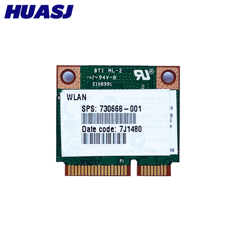 Двухдиапазонный 300 Мбит/с BCM943228HMB для Bluetooth 2,4 802.11a/b/g/n, беспроводная карта Wi-Fi, половинный Mini PCI-E, адаптер G/5 ГГц