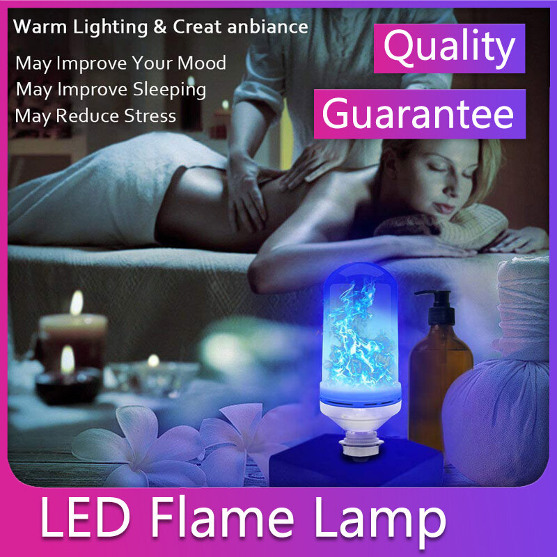 Nueva lámpara LED de luz de pared con efecto de llama para fiesta jardín decoración de Navidad 9 W e27 Flamme de la ampolla