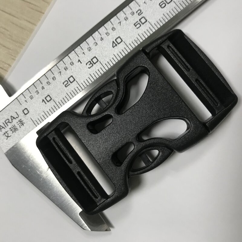 AINOMI 베이비 캐리어 액세서리 더블 조정 사이드 릴리스 버클 버클 클립 블랙 수하물 가방 벨트 25mm
