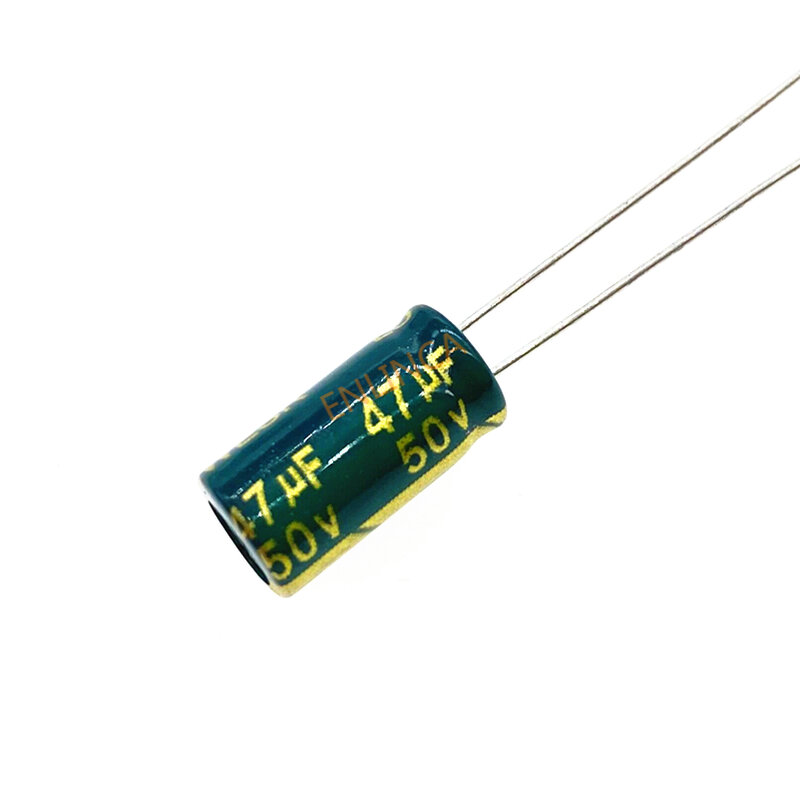 20pcs/lot High Frequency Low Impedance 50v 47UF Aluminum Electrolytic Capacitor Size 6*12 47UF 20%