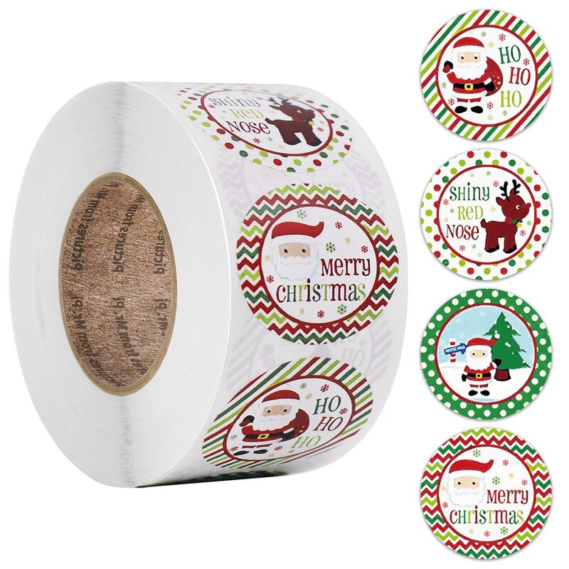 50-500 шт снеговик рождественские наклейки подарочные украшения стикер упаковка стикер для канцелярских товаров счастливые праздники украшения уплотнение Labelel