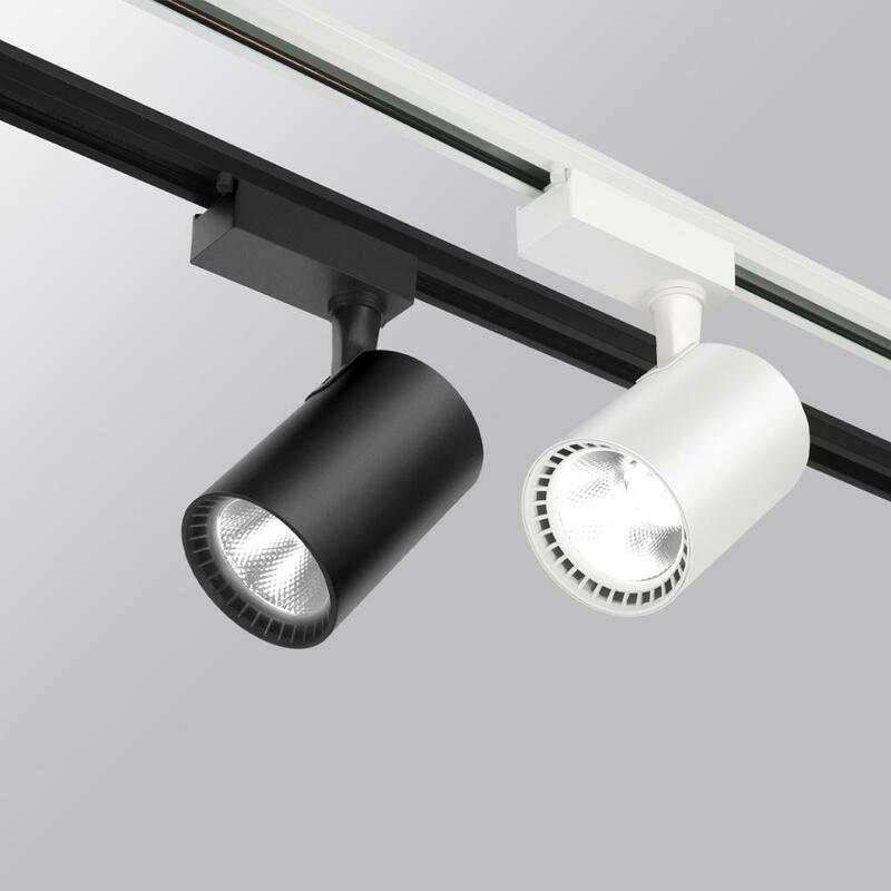 COB LED Track Light, Luzes de teto, Rail Spotlight, Alumínio Track Spot Lamp, Luminária Shop Window Lighting, 12 W, 20 W, 30 W, 40W, 220V