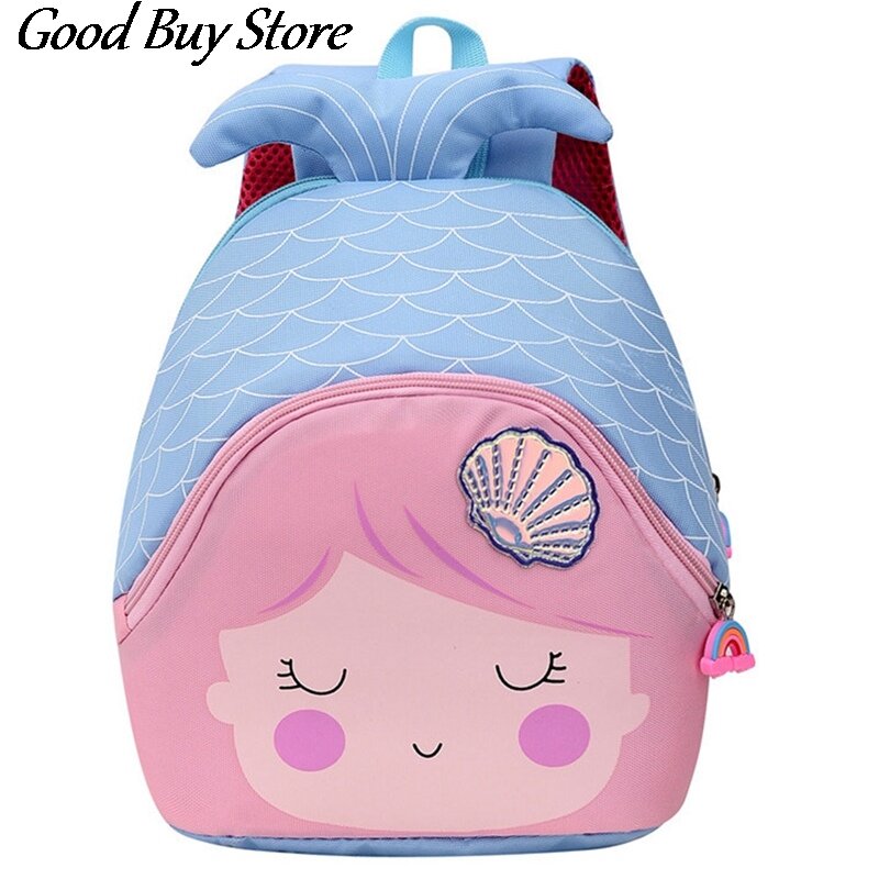 Детский рюкзак с рисунком Русалочки, милый мультяшный ранец на плечо для учеников и школьников для детского сада