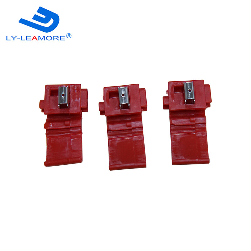 LY-LEAMORE Konektor Merah Konektor Kawat Klip Kabel
