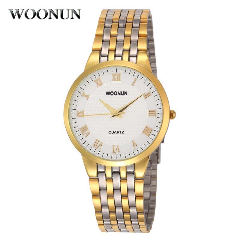 Klasyczne męskie zegarki męskie złote zegarki zegarki kwarcowe ze stali nierdzewnej Ultra cienkie męskie zegarki reloj hombre relogio masculino