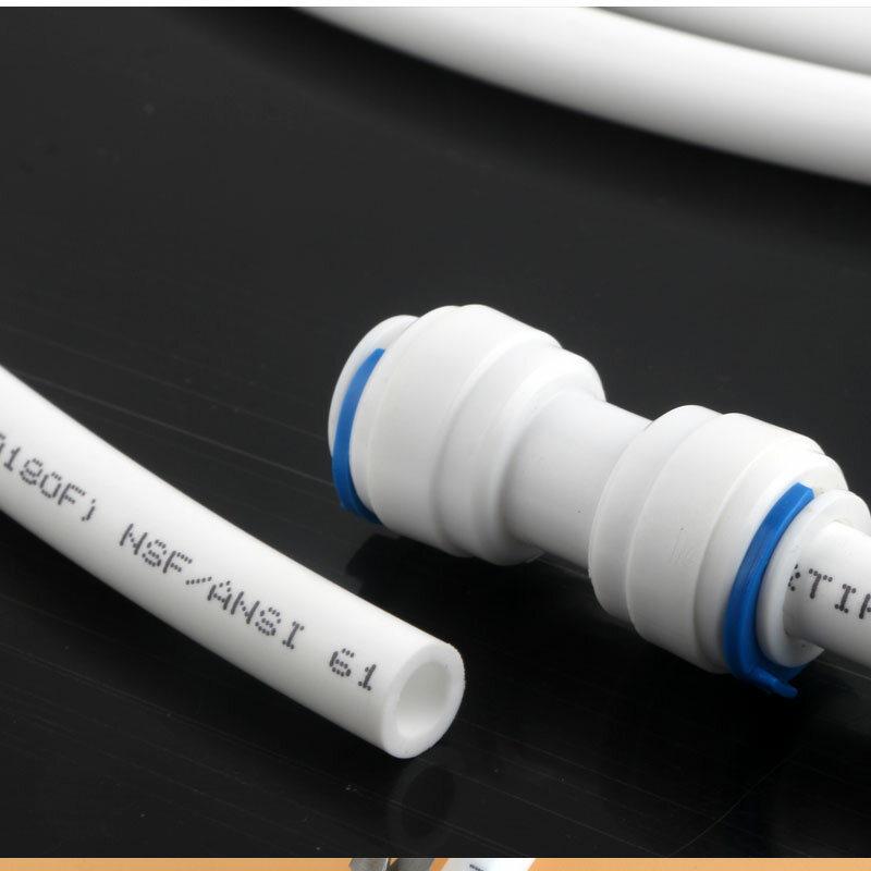 Mangueira flexível para purificador de água ro, tubo branco de 3/8 polegadas pe de qualidade alimentar com filtro para aquário de diâmetro de 3/8mm ts