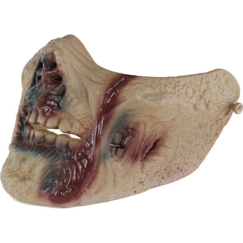 Zombie Halloween maschera spaventosa per Festival Cosplay mezza faccia maschera softair maschere tattiche equipaggiamento di protezione per accessori Paintball