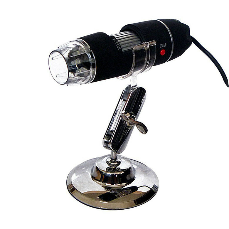 LEDライト付きUSBデジタル顕微鏡,50倍および500倍の調整可能な倍率を備えたデバイス