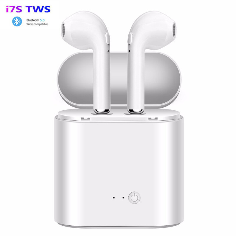 Auriculares Tws i7s, inalámbricos por Bluetooth, Mini auriculares deportivos manos libres con cargador para Xiaomi y iPhone