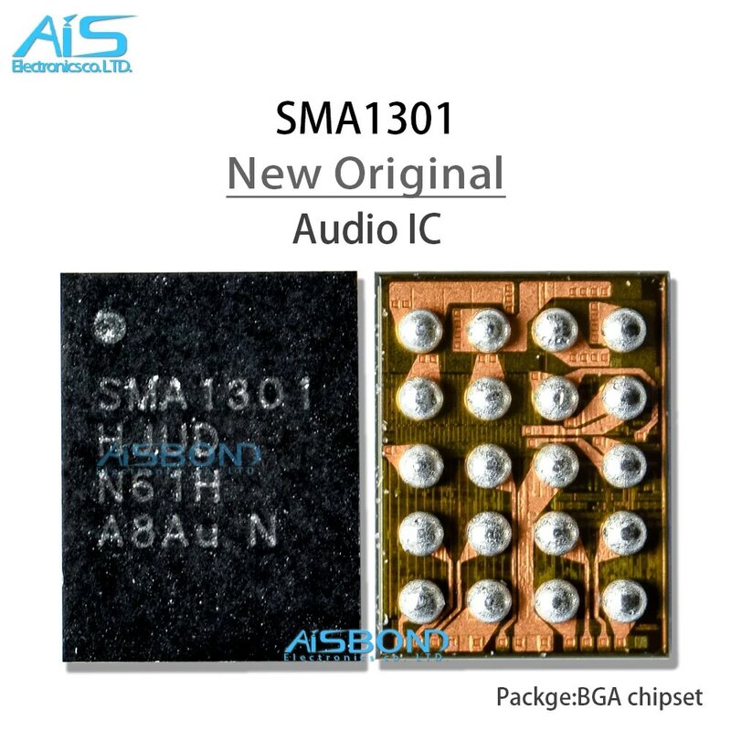 5 pçs/lote novo sma1301 original para samsung s10 s10 + código de áudio ic chip som