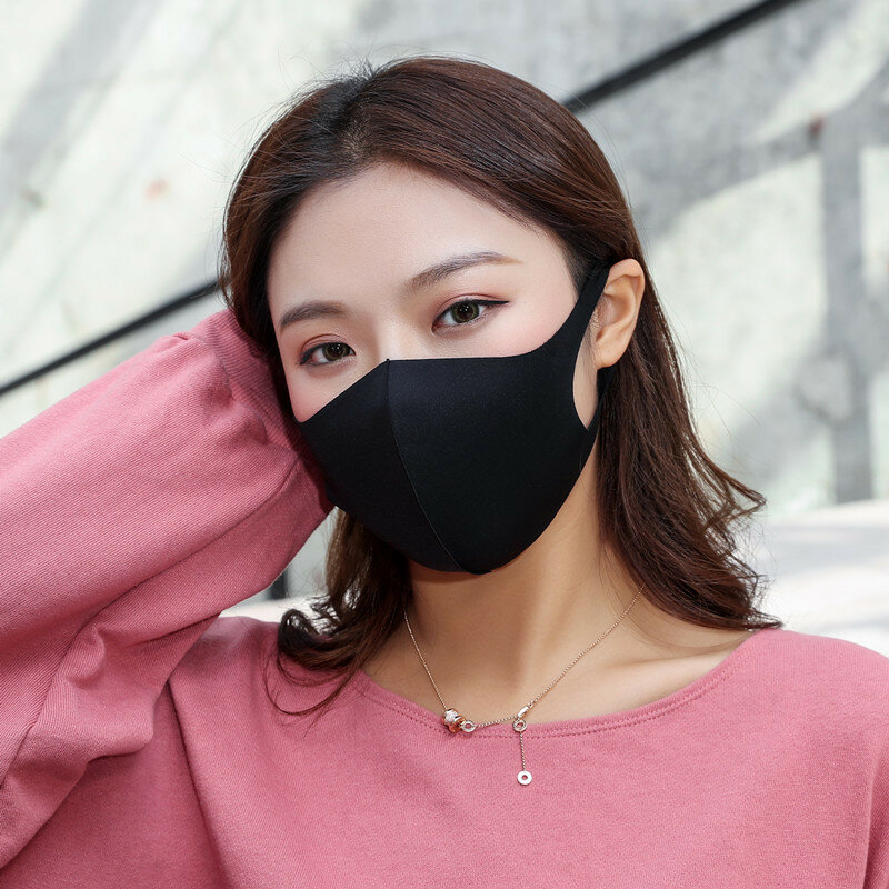 Cotton Face Mask Sport Reusable Washable Breathable Mouth Mask Dustproof Anti-fog Stylish Simple Cycling Running Facemask