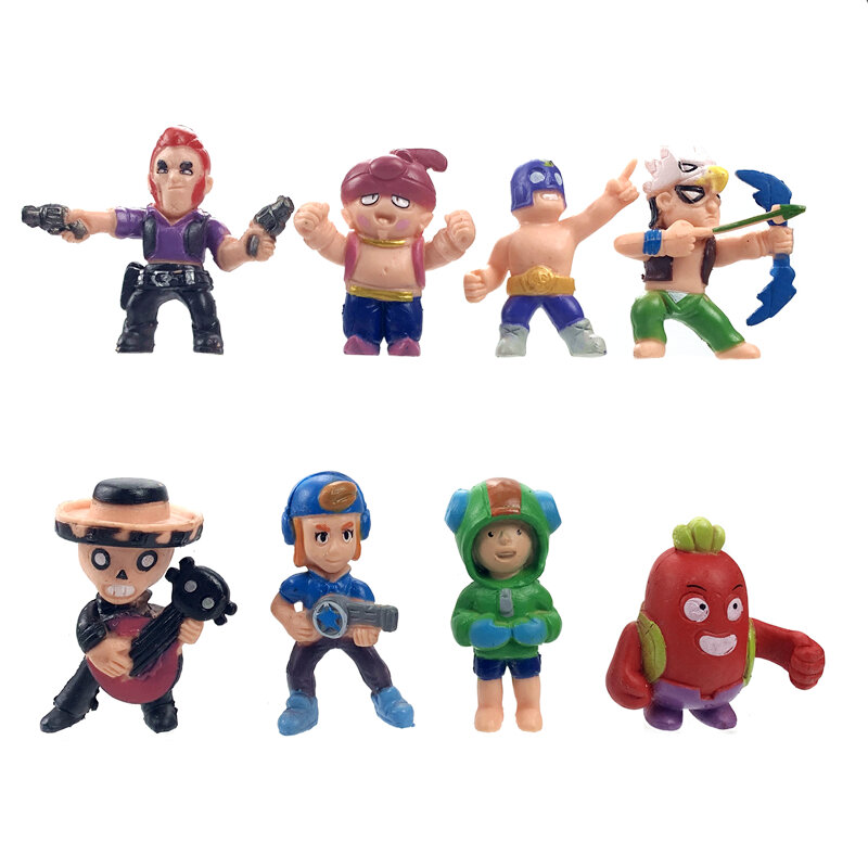18pcs Brawl Stars Game Action Figure Toys Hero Poco Shelly Nita Colt Jessie Brock Collectiable Block Model Toy For Kids Gifts Action Toy Figures - brawl stars nita cosplay