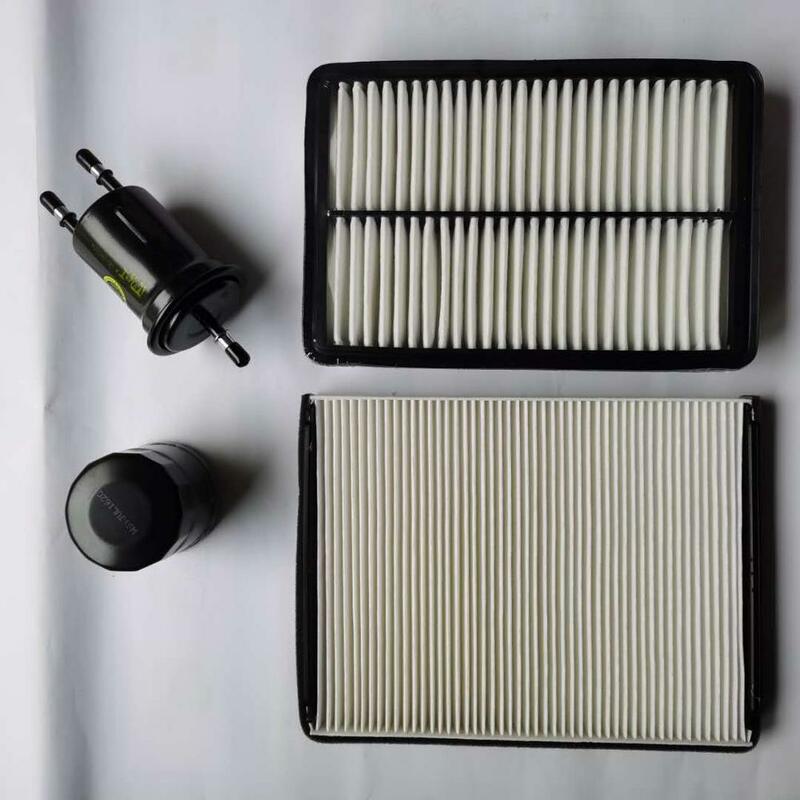 Kits de filtro para motor brilho v5 4a15, inclinação do filtro de ar. Filtro de óleo. Filtro de combustível, filtro de ar 4pc um conjunto