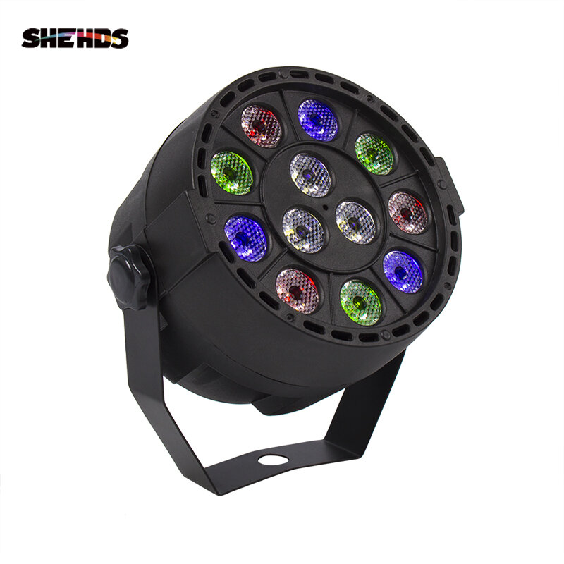 SHEHDS – éclairage de scène Par DMX512 12x3W RGBW 54x3W pour projecteur DJ Disco, Machine de décoration de fête