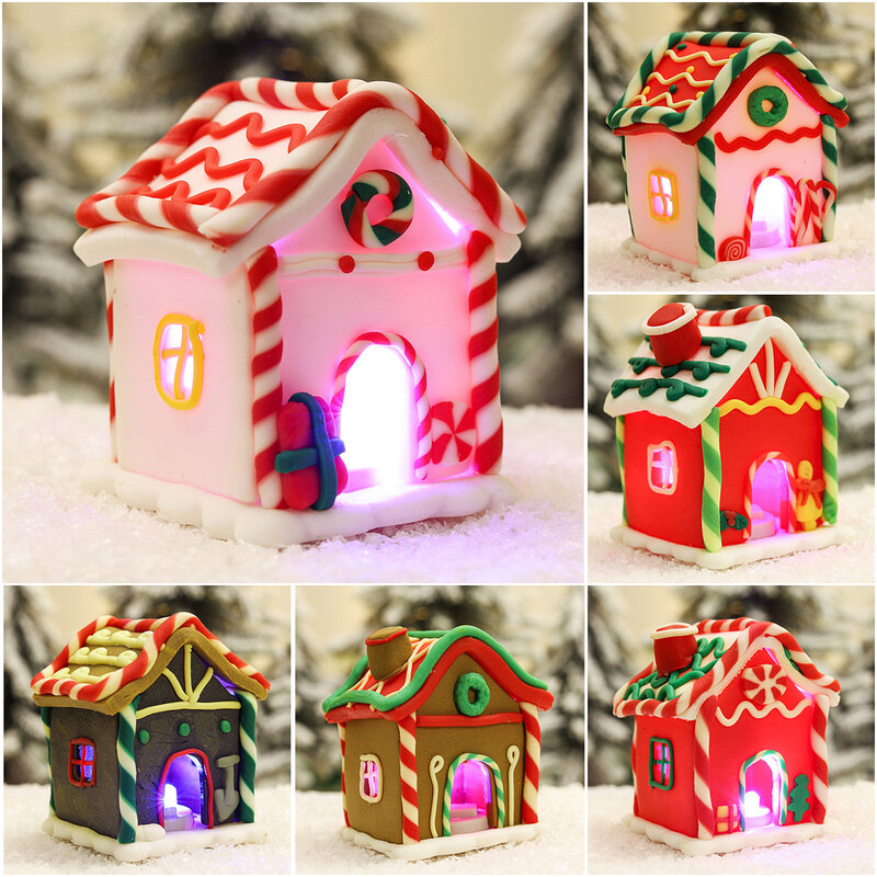 Ornamenti per Cottage di natale decorazioni di buon natale per la casa natale Navidad Noel regali Happy 2022 decorazione per la casa di capodanno