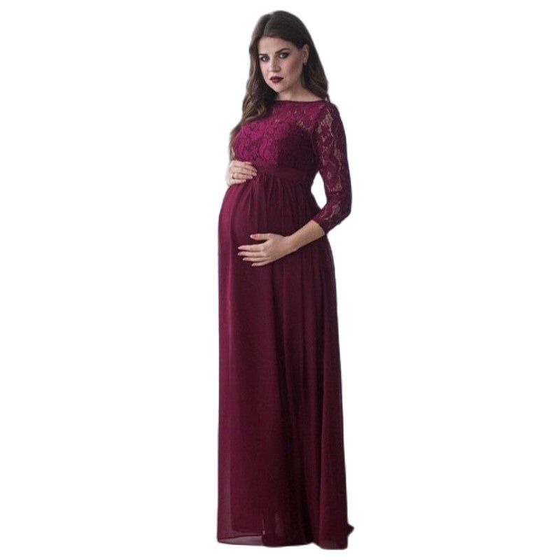 Платье-макси для беременных на свадьбу для фотосъемки платье для фотосъемки для беременных повседневное кружевное модное платье для женщин 2021 Новинка